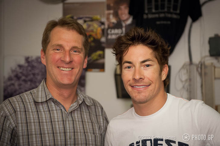 Scott with MotoGP 2006 World Champion, Nicky Hayden