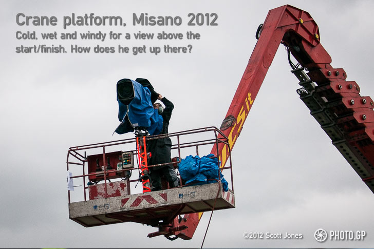 MotoGP crane TV platform Misano