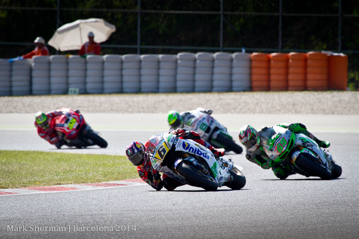 Stefan Bradl and Nicky Hayden Catalunya 2014