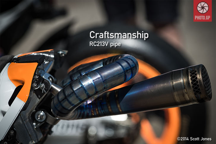 Honda RC213V exhaust pipe