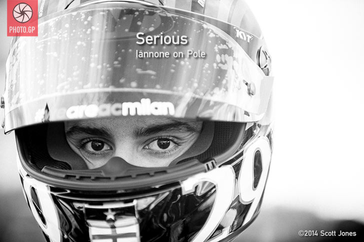 Andrea Iannone on grid Valencia 2014