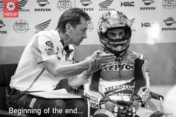 Dani Pedrosa Mike Leitner Qatar 2014