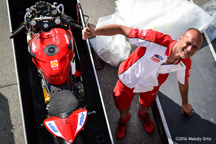 WSBK Ducati mechanic pit lane Melody Ortiz