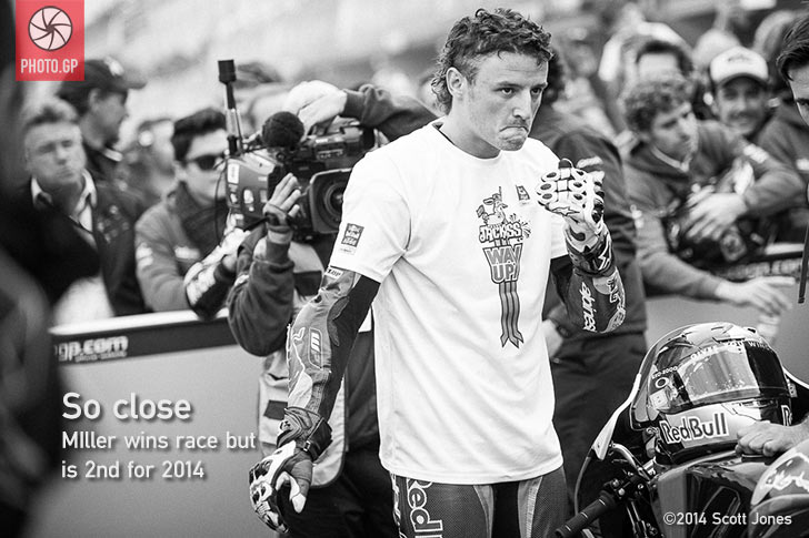 Jack Miller in parc ferme valencia 2014