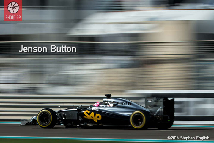 Jenson Button Yas Marina 2014