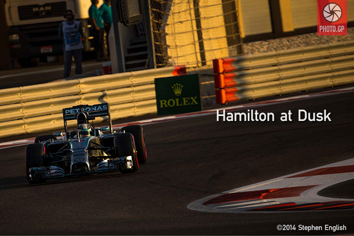 Lewis Hamilton at Yas Marina 2014