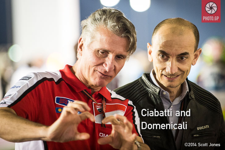 Paolo Ciabatti Claudio Domenicali Losail Qatar 2014