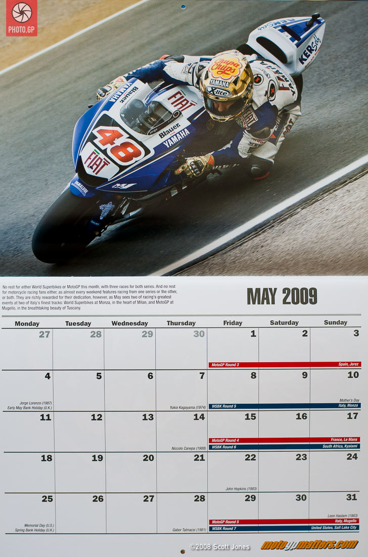 2009 motomatters calendar