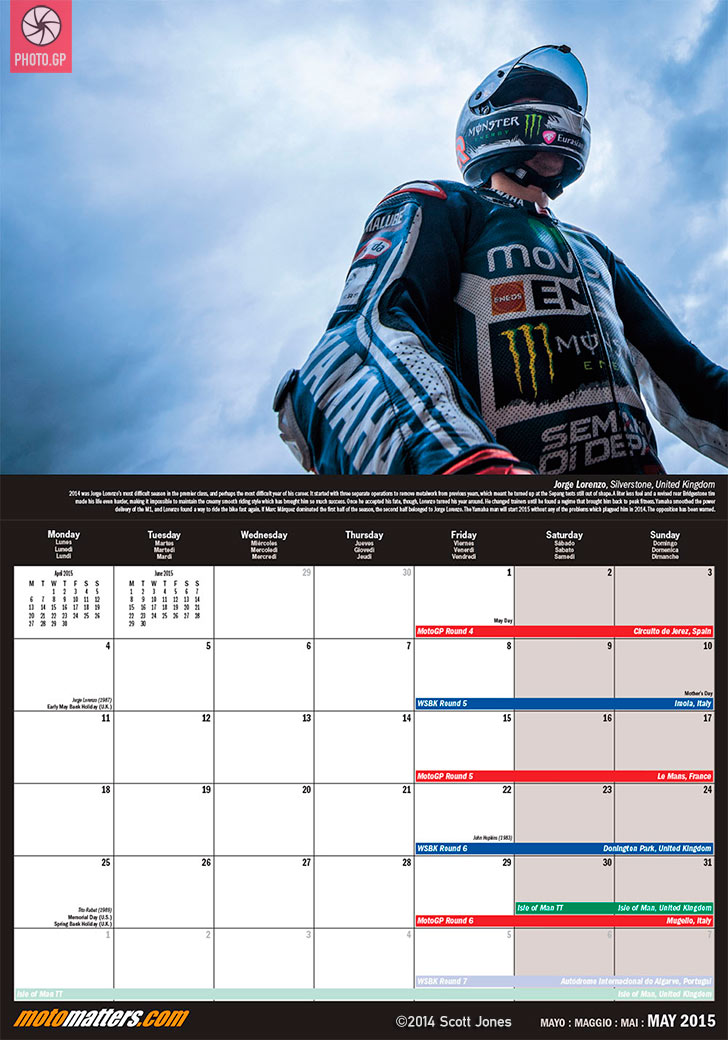 2015 motomatters calendar spread