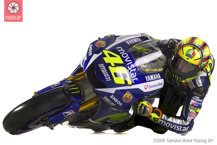 Valentino Rossi posed lean