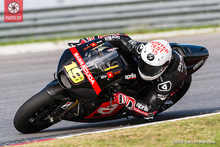 Alvaro Bautista Aprilia MotoGP Sepang Test 2015 Darren Marlowe