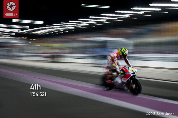 Losail QP2 2015 Andrea Iannone Ducati
