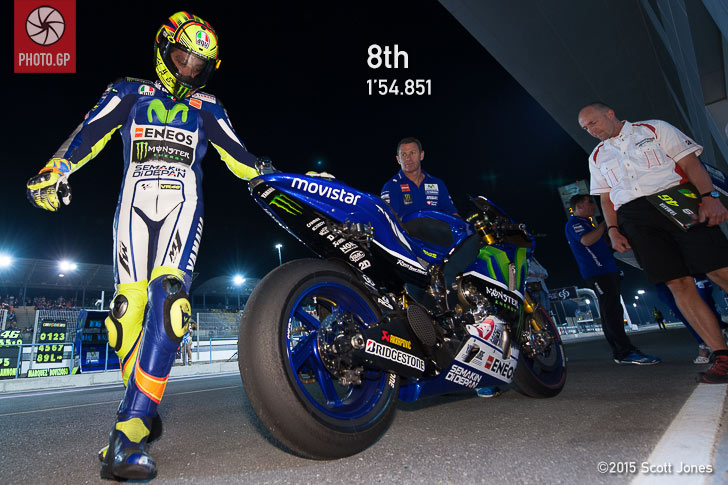 Losail QP2 2015 Valentino Rossi Yamaha