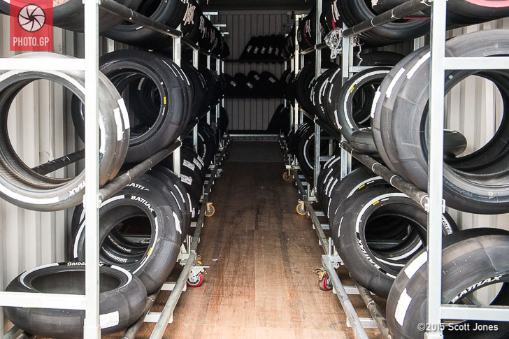Bridgestone Battlax motogp tire truck