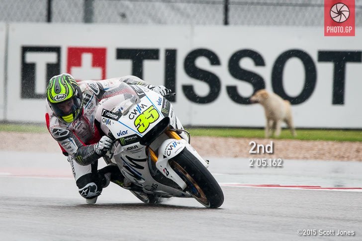 Cal Crutchlow and dog Cota 2015