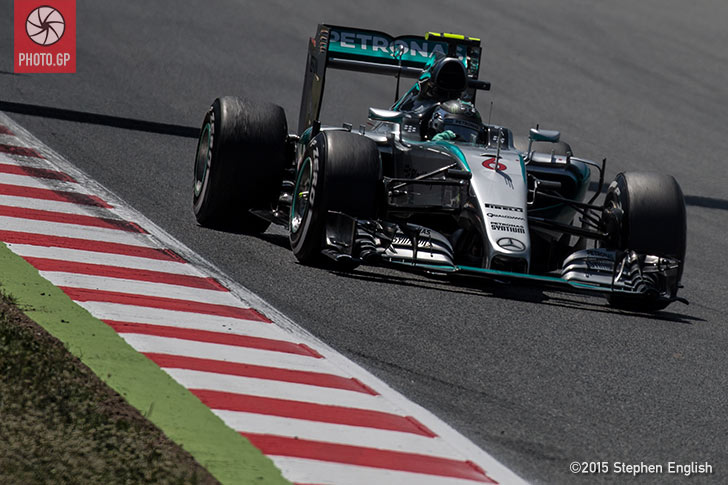Nico Rosberg Mercedes Catalunya 2015 Stephen English