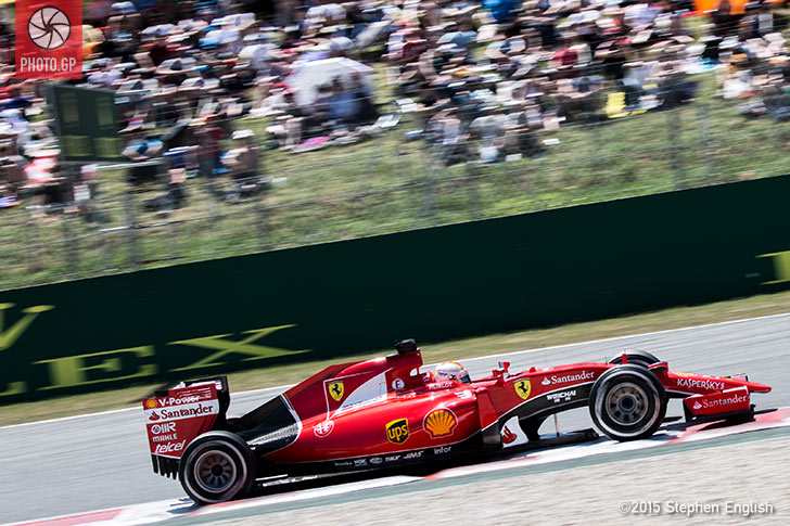 Sebastian Vettel Ferrari Catalunya 2015 Stephen English