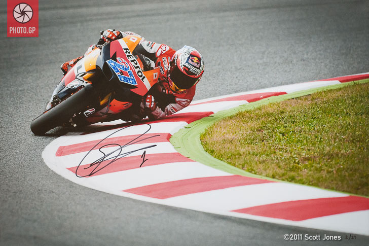 Casey Stoner Elbow Down 2011 Catalunya #2