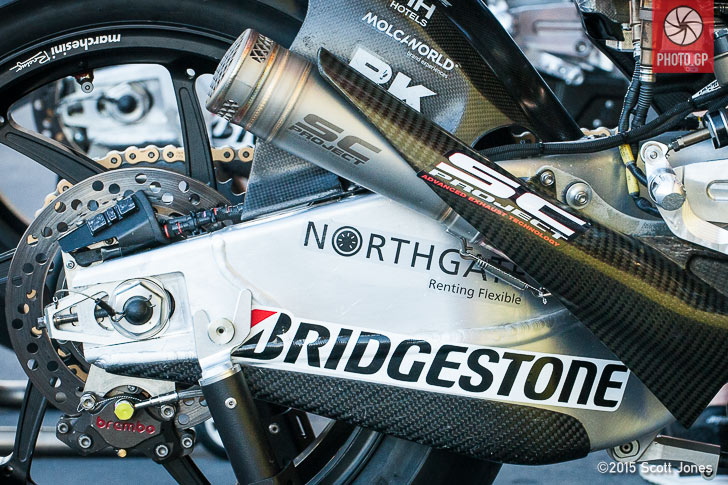 Eugene Laverty Honda swing arm Mugello 2015