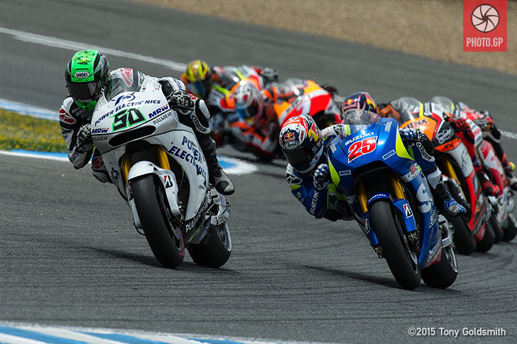 Eugene Laverty Maverick Vinales 2015 Jerez race Tony Goldsmith