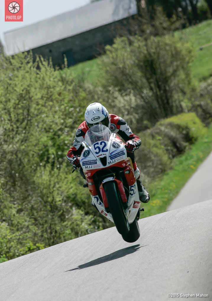 James Cowton getting airborne Stephen Mahon