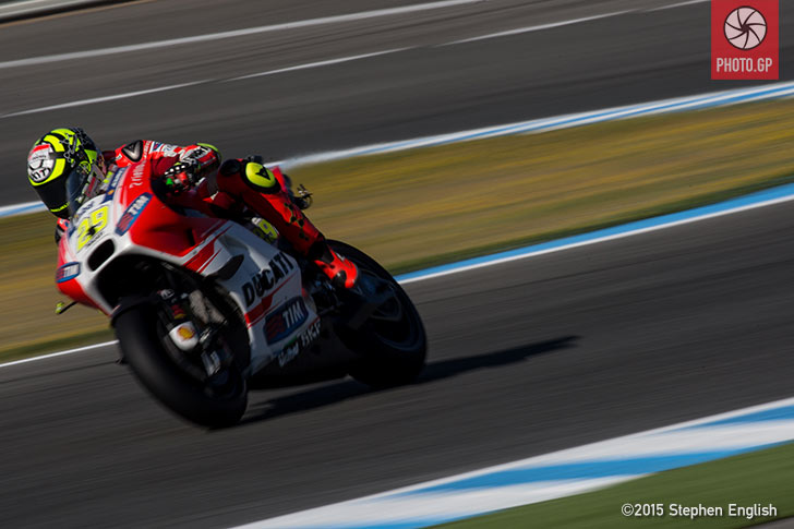 Jerez 2015 Saturday Stephen English Andrea Iannone Ducati
