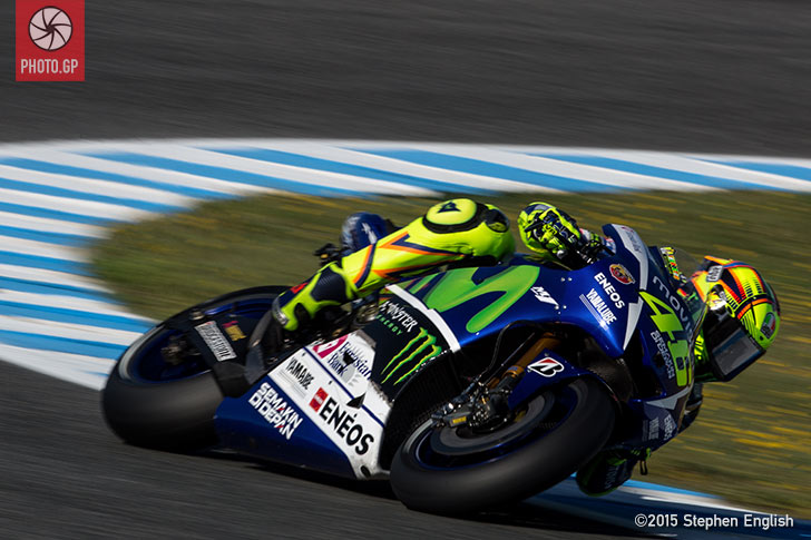 Jerez 2015 Saturday Stephen English Valentino Rossi Yamaha