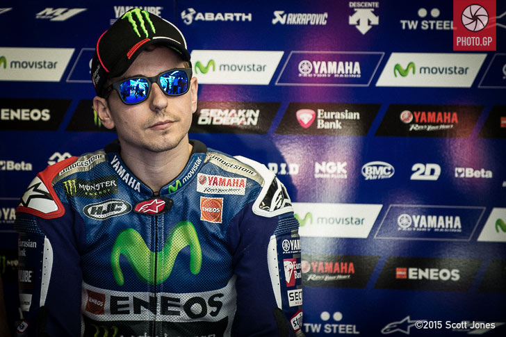 Jorge Lorenzo pit box Mugello 2015