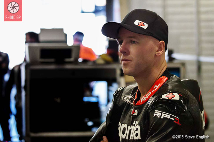 Michael Laverty Aprilia Le Mans test 2015