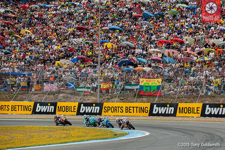Moto3 race Jerez 2015 Miguel Oliveira Danny Kent Fabio Quartararo