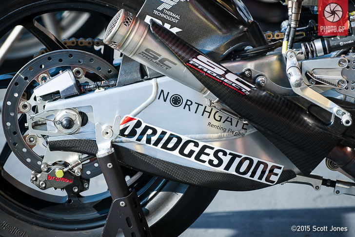 Nicky Hayden Honda swing arm Mugello 2015