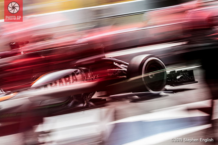 Sergio Perez Force India Catalunya 2015 Stephen English
