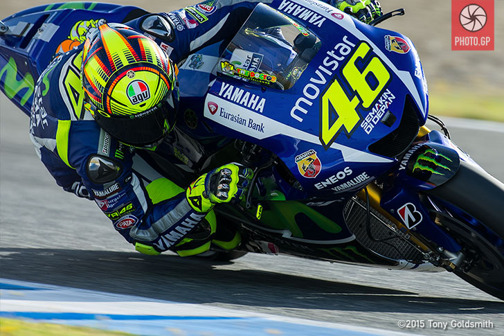 Valentino Rossi Jerez 2015 on track Tony Goldsmith