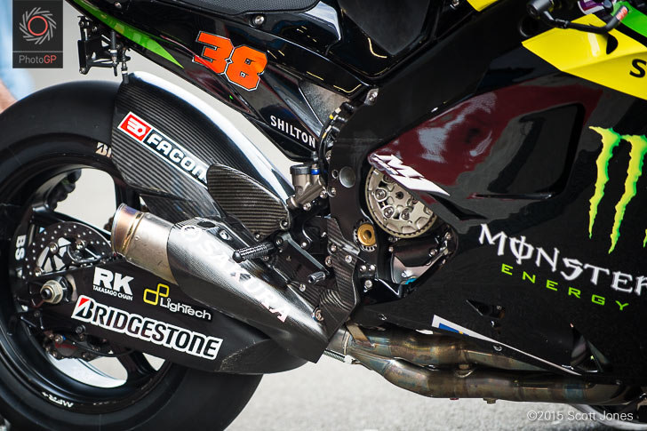 Bradley Smith exhaust Assen 2015