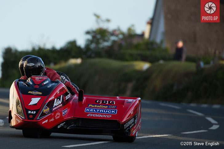 Dave Molyneux Benjamin Binns IoMTT 2015 sidecar