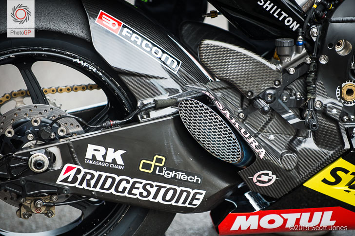 Pol Espargaro exhaust Assen 2015