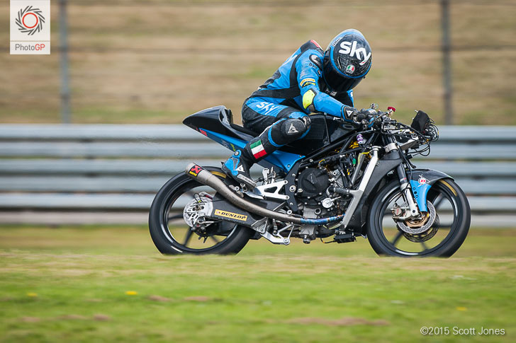 Andrea Migno Assen 2015 crash no fairing