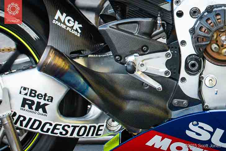Suzuki GSX-RR Exhaust Mugello 2015 carbon