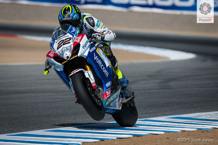 Alex Lowes Suzuki WSBK 2015 Laguna Seca