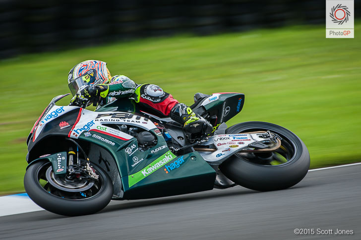 BSB Knockhill 2015 Superbike Shane Byrne PBM Kawasaki