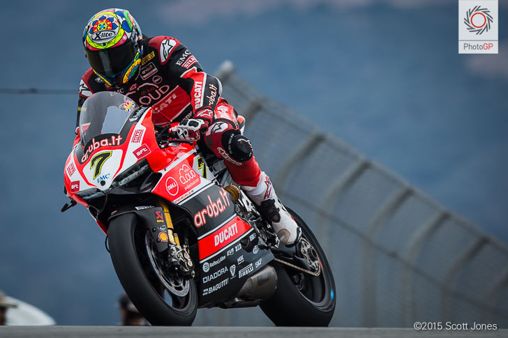 Chaz Davies WSBK Laguna Seca 2015