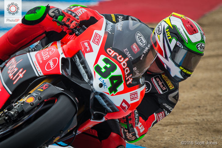 Davide Giugliano Ducati WSBK Laguna Seca 2015