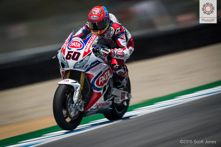 Michael van der Mark Honda WSBK 2015 Laguna Seca