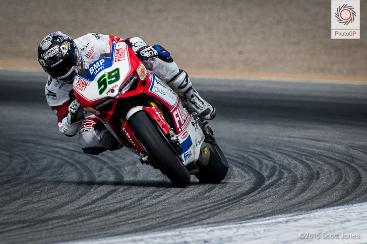 Niccolo Canepa Ducati WSBK 2015 Laguna Seca