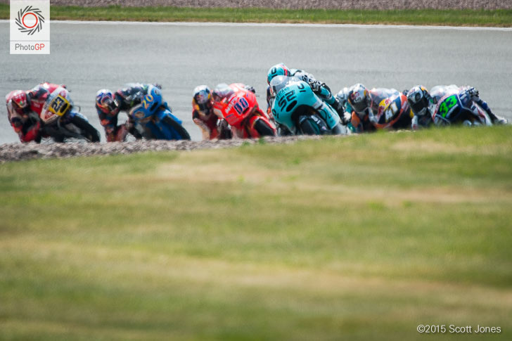 Sachsenring 2015 Moto3 lap 2 Danny Kent