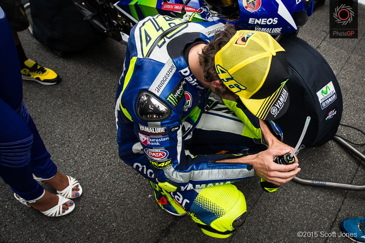 Valentino Rossi grid Assen 2015