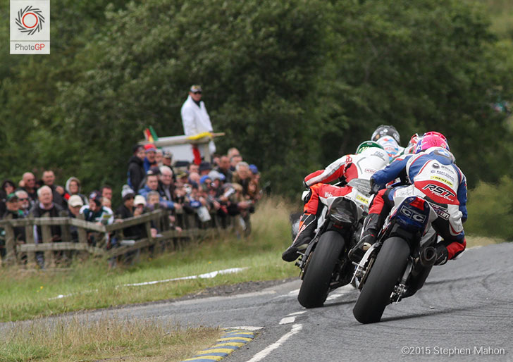 The Superbikes battle it out in front of a very appreciative crowd