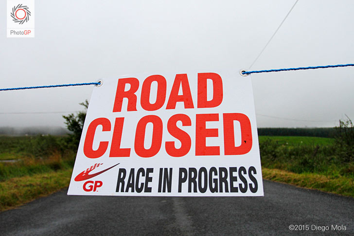 Ulster GP 2015 ROad Closed sign