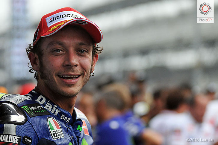 Valentino Rossi MotoGP IMS 2015 parc ferme