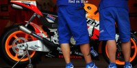 Repsol Honda Yamaha pit lane